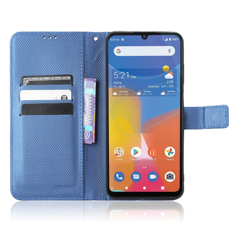 For Consumer Cellular ZMax 5G Diamond Texture Leather Phone Case