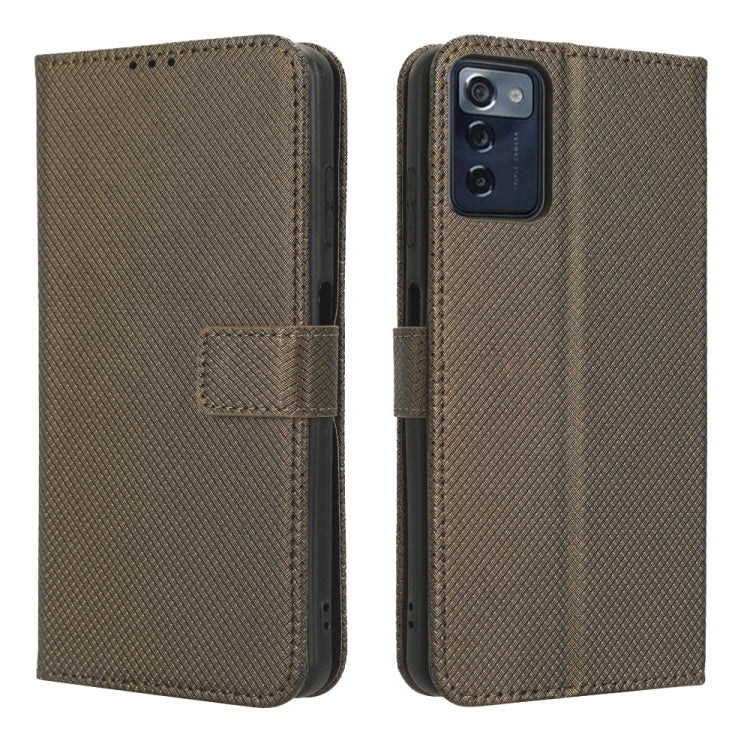 For Consumer Cellular ZMax 5G Diamond Texture Leather Phone Case