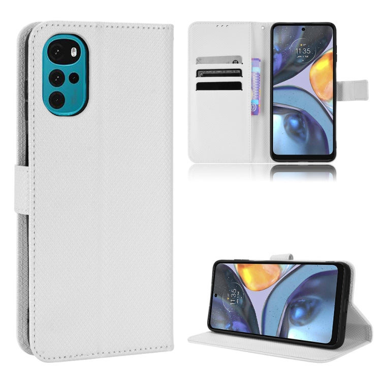 For Motorola Moto E32s / G22 Diamond Texture Leather Phone Case