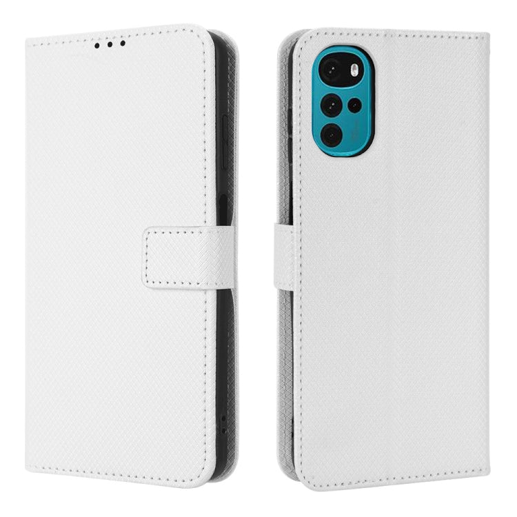 For Motorola Moto E32s / G22 Diamond Texture Leather Phone Case