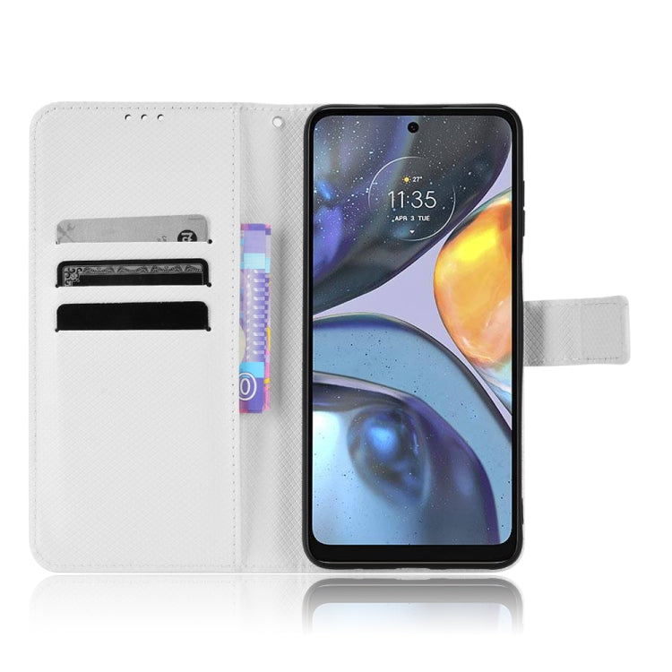 For Motorola Moto E32s / G22 Diamond Texture Leather Phone Case