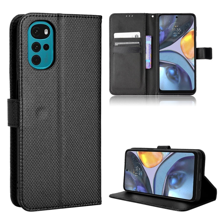 For Motorola Moto E32s / G22 Diamond Texture Leather Phone Case