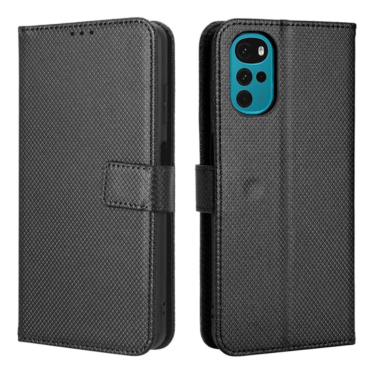For Motorola Moto E32s / G22 Diamond Texture Leather Phone Case