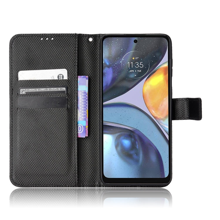 For Motorola Moto E32s / G22 Diamond Texture Leather Phone Case