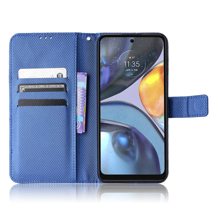 For Motorola Moto E32s / G22 Diamond Texture Leather Phone Case