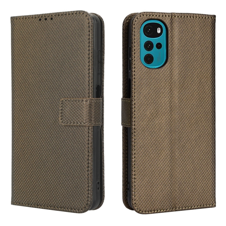 For Motorola Moto E32s / G22 Diamond Texture Leather Phone Case