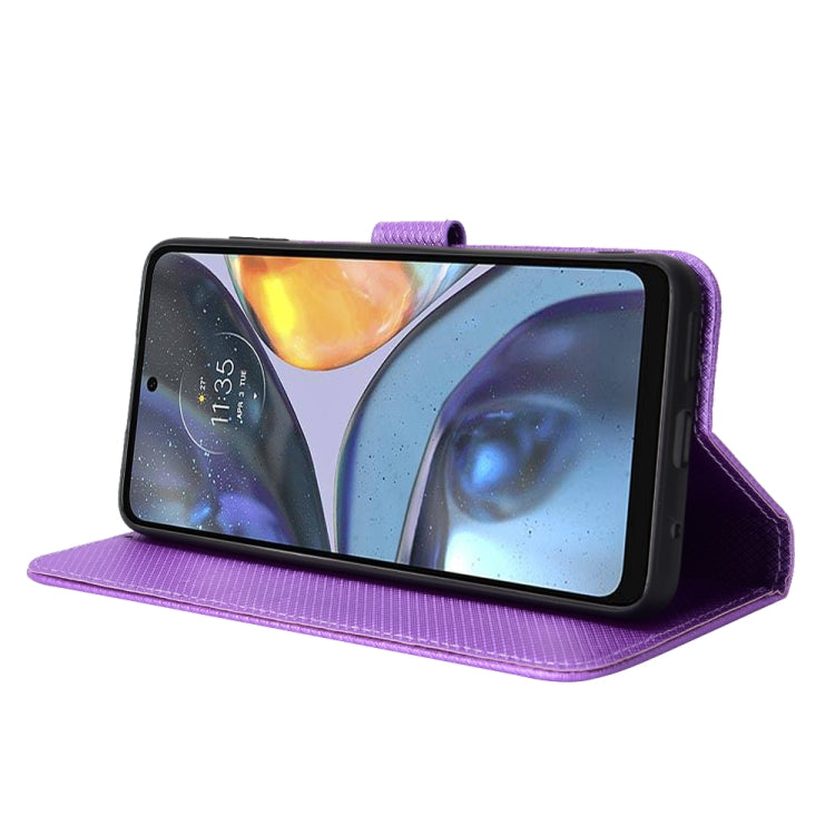 For Motorola Moto E32s / G22 Diamond Texture Leather Phone Case