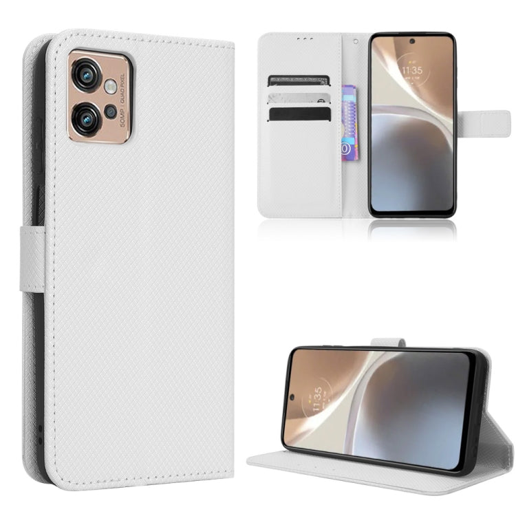 For Motorola Moto G32 Diamond Texture Leather Phone Case