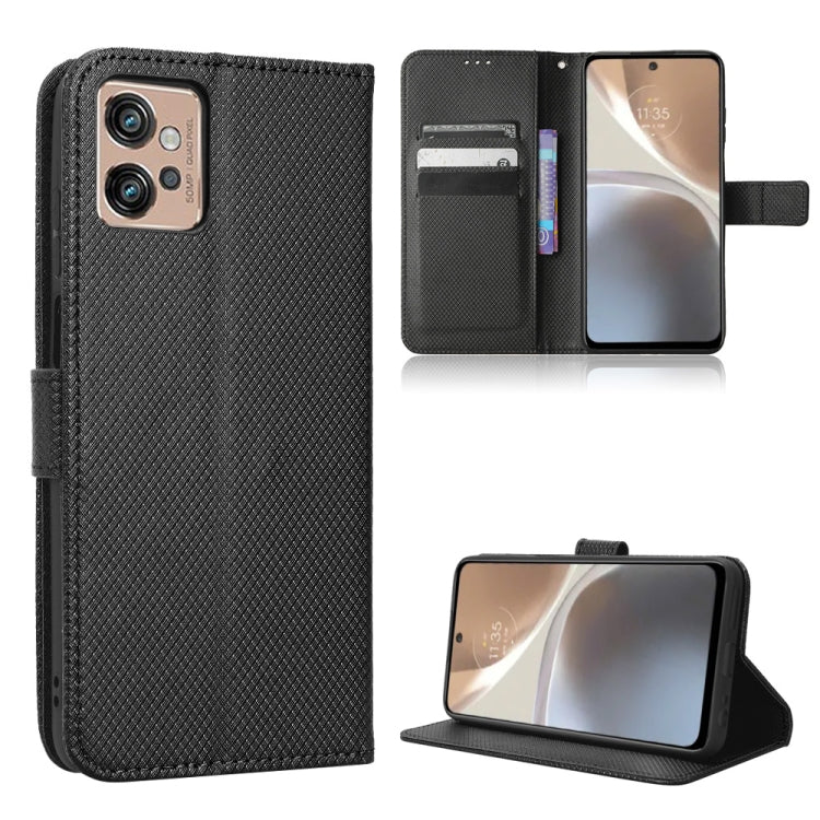 For Motorola Moto G32 Diamond Texture Leather Phone Case