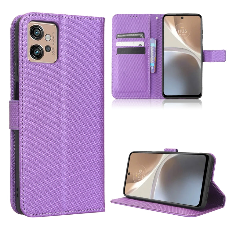 For Motorola Moto G32 Diamond Texture Leather Phone Case
