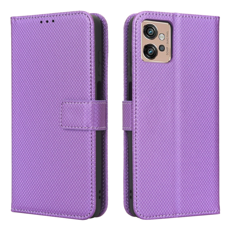For Motorola Moto G32 Diamond Texture Leather Phone Case