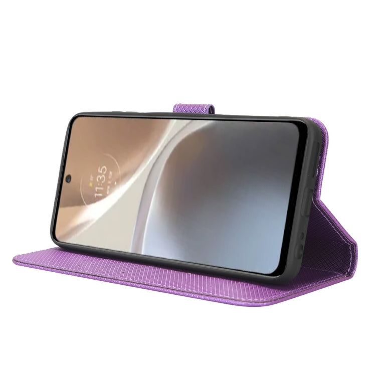 For Motorola Moto G32 Diamond Texture Leather Phone Case