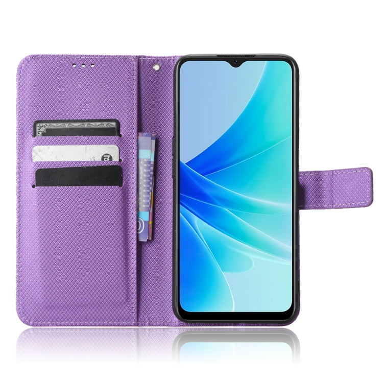 For OPPO A57 5G / 4G Diamond Texture Leather Phone Case