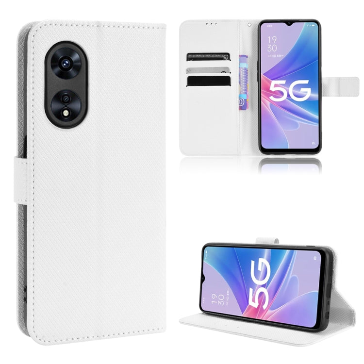 For OPPO A97 5G Diamond Texture Leather Phone Case