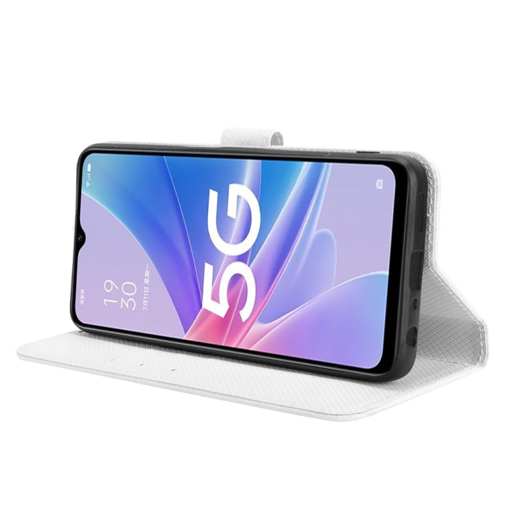 For OPPO A97 5G Diamond Texture Leather Phone Case