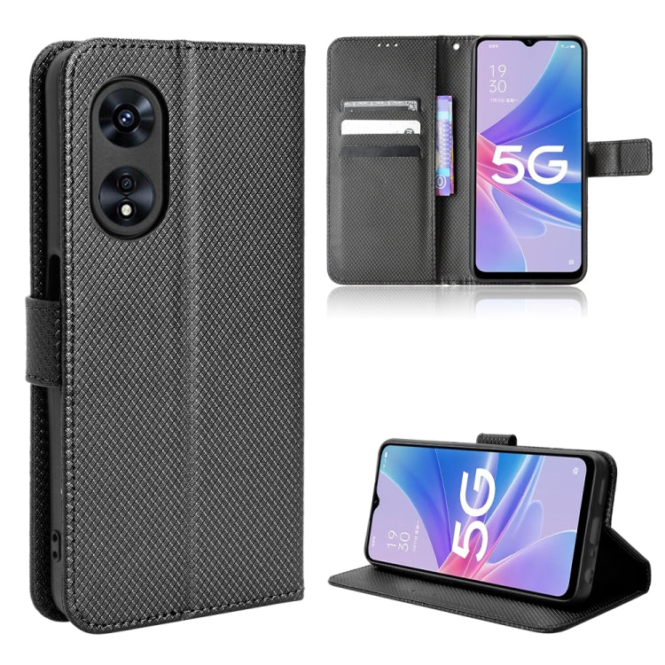 For OPPO A97 5G Diamond Texture Leather Phone Case