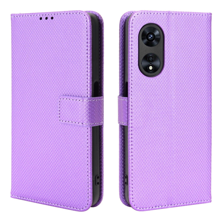 For OPPO A97 5G Diamond Texture Leather Phone Case