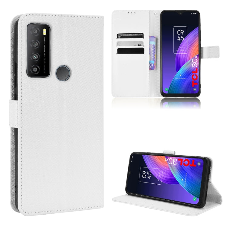 For TCL 30 XL Diamond Texture Leather Phone Case