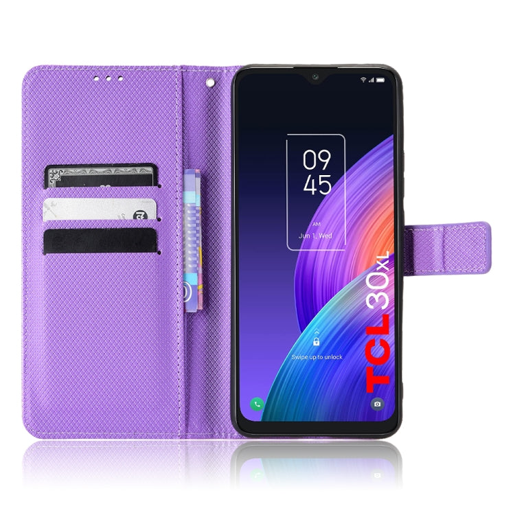 For TCL 30 XL Diamond Texture Leather Phone Case