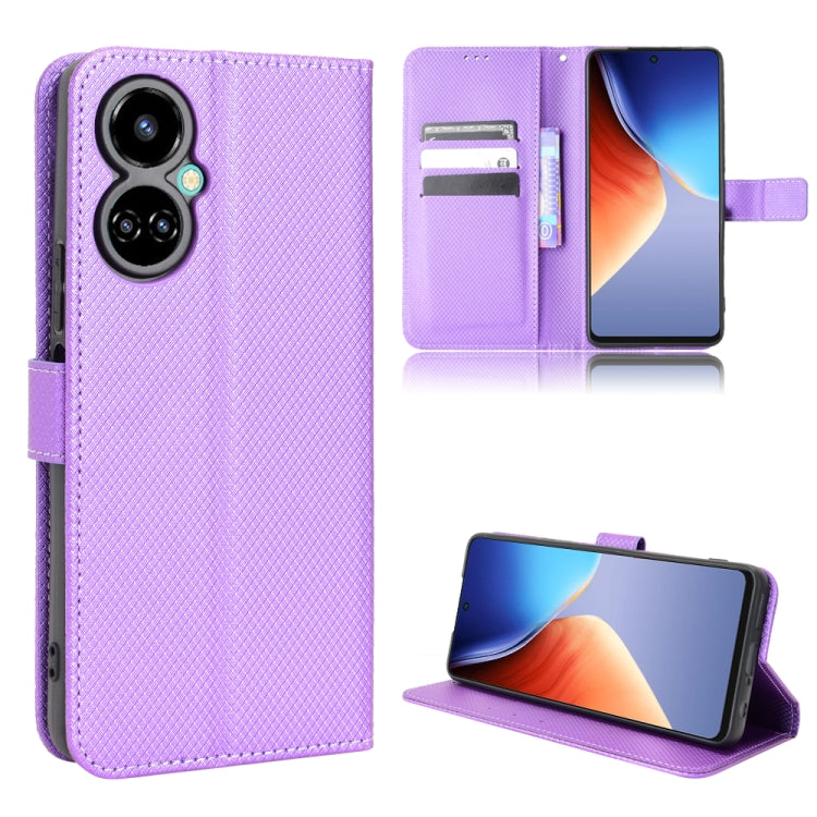 For Tecno Camon 19 Pro Diamond Texture Leather Phone Case