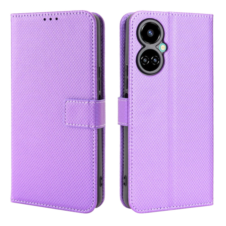 For Tecno Camon 19 Pro Diamond Texture Leather Phone Case