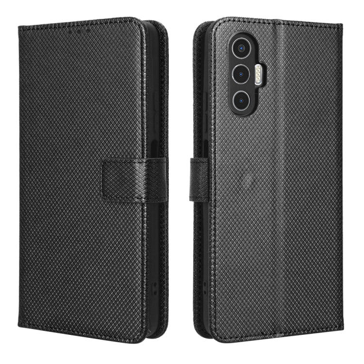 For Tecno Pova 3 Diamond Texture Leather Phone Case