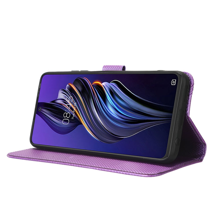 For Tecno Pova 3 Diamond Texture Leather Phone Case
