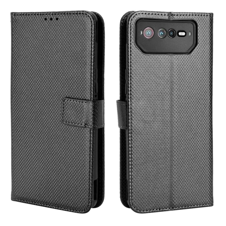 For ASUS ROG Phone 6 / 6 Pro Diamond Texture Leather Phone Case