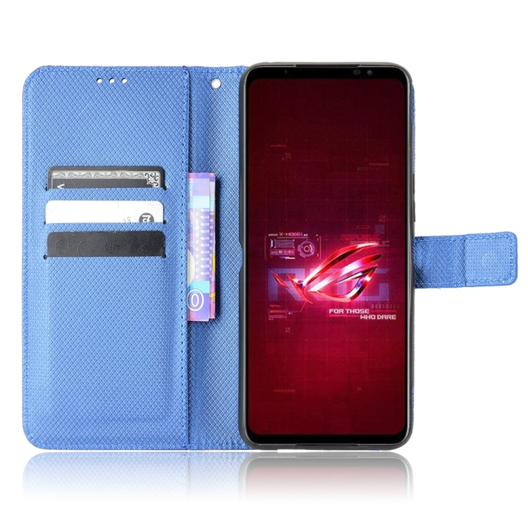For ASUS ROG Phone 6 / 6 Pro Diamond Texture Leather Phone Case