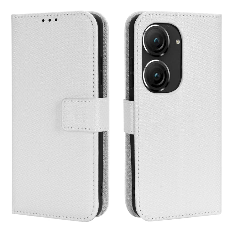 For ASUS Zenfone 9 Diamond Texture Leather Phone Case