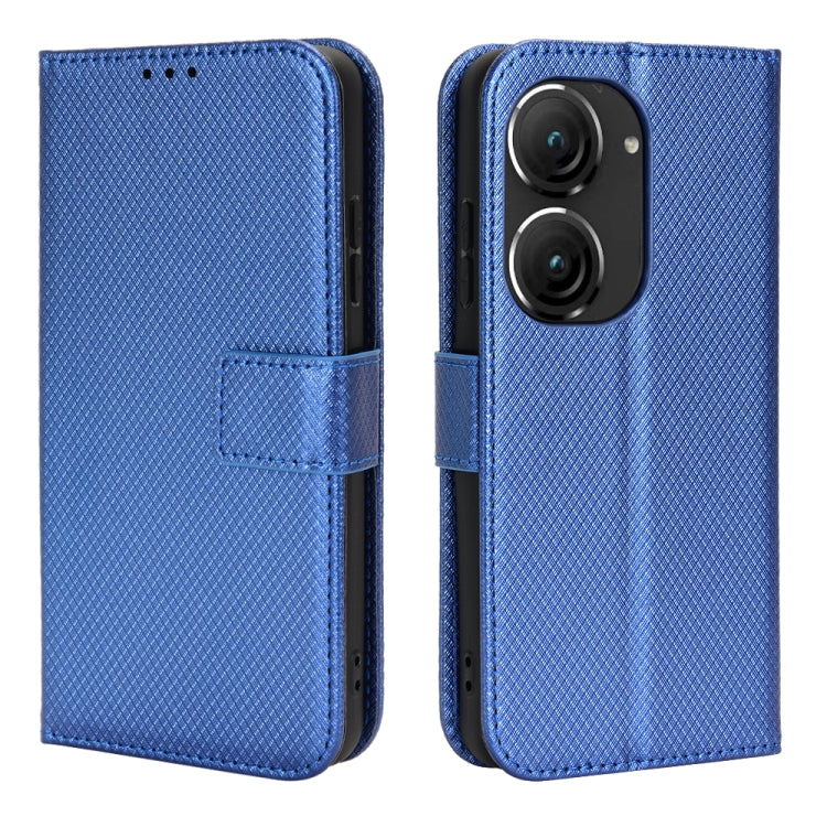 For ASUS Zenfone 9 Diamond Texture Leather Phone Case