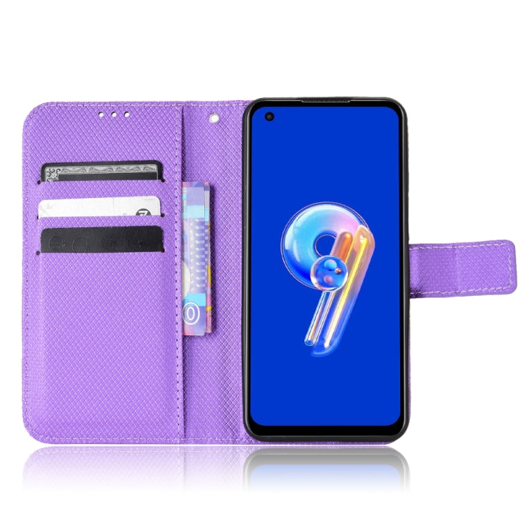 For ASUS Zenfone 9 Diamond Texture Leather Phone Case