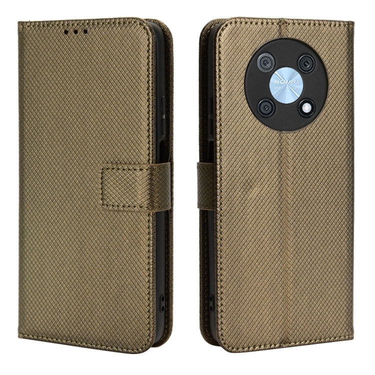 For Huawei nova Y90 Diamond Texture Leather Phone Case