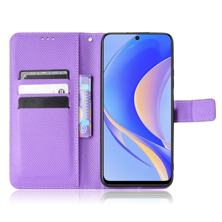 For Huawei nova Y90 Diamond Texture Leather Phone Case