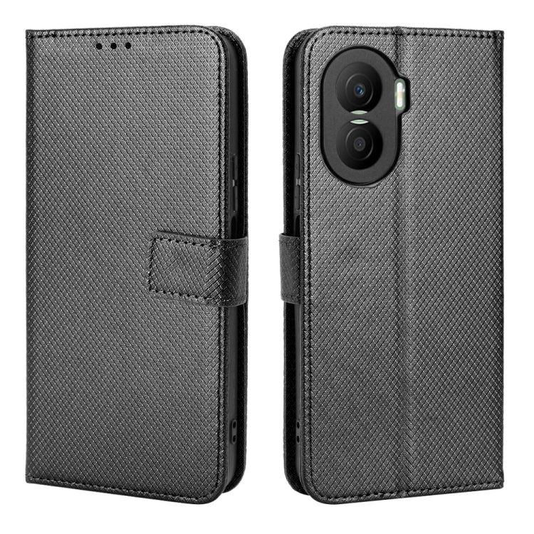 For Honor X40i Diamond Texture Leather Phone Case