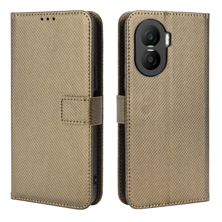 For Honor X40i Diamond Texture Leather Phone Case