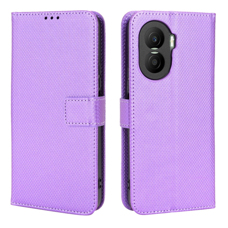 For Honor X40i Diamond Texture Leather Phone Case