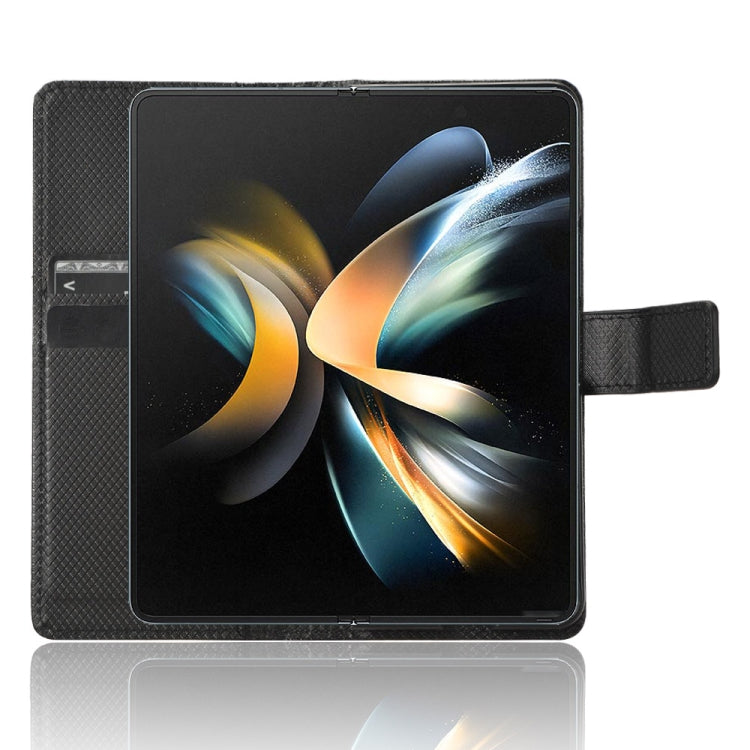 For Samsung Galaxy Z Fold4 5G Diamond Texture Leather Phone Case