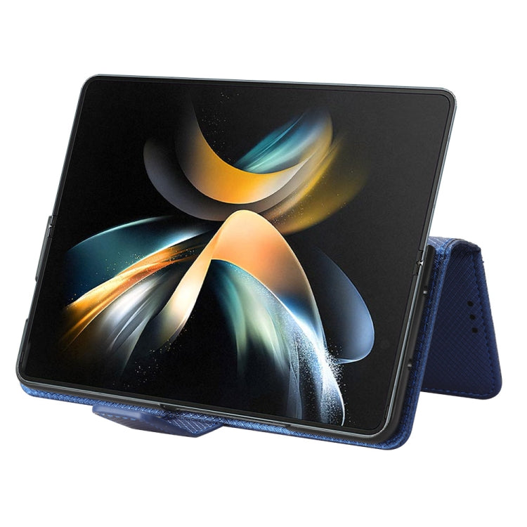 For Samsung Galaxy Z Fold4 5G Diamond Texture Leather Phone Case