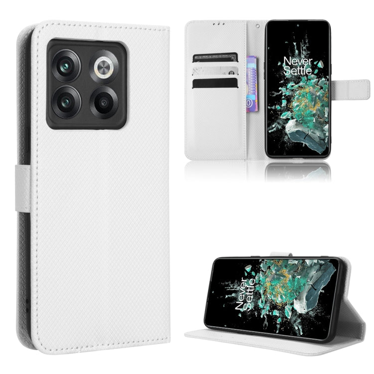 For OnePlus 10T 5G / Ace Pro 5G Diamond Texture Leather Phone Case