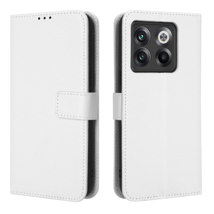For OnePlus 10T 5G / Ace Pro 5G Diamond Texture Leather Phone Case
