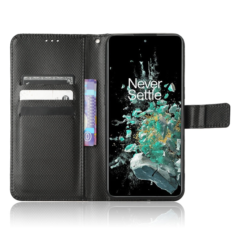 For OnePlus 10T 5G / Ace Pro 5G Diamond Texture Leather Phone Case