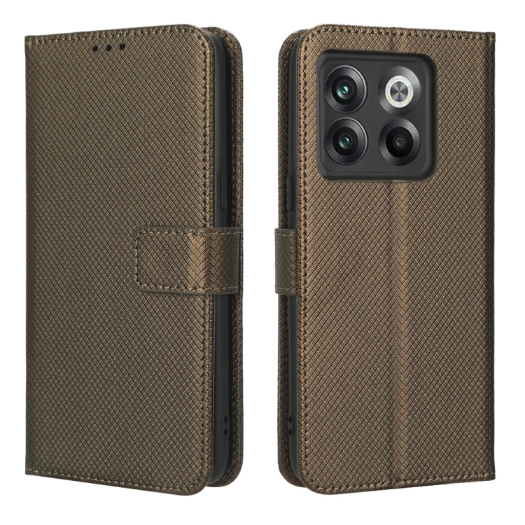 For OnePlus 10T 5G / Ace Pro 5G Diamond Texture Leather Phone Case