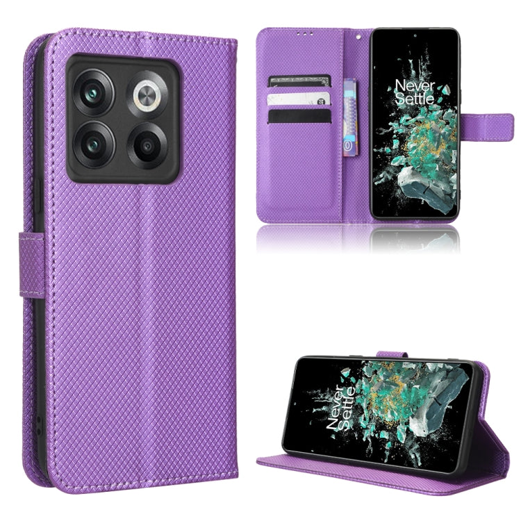 For OnePlus 10T 5G / Ace Pro 5G Diamond Texture Leather Phone Case
