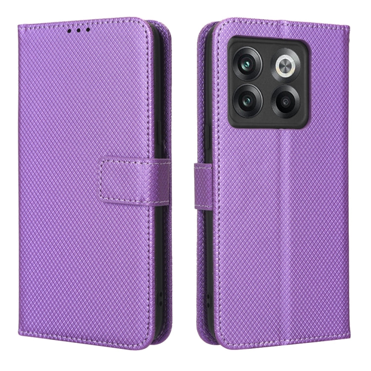 For OnePlus 10T 5G / Ace Pro 5G Diamond Texture Leather Phone Case