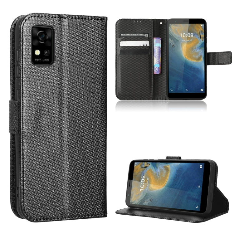 For ZTE Avid 589 Z5158 Diamond Texture Leather Phone Case