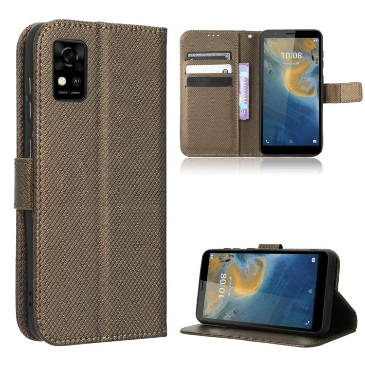 For ZTE Avid 589 Z5158 Diamond Texture Leather Phone Case