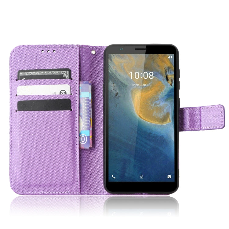 For ZTE Avid 589 Z5158 Diamond Texture Leather Phone Case
