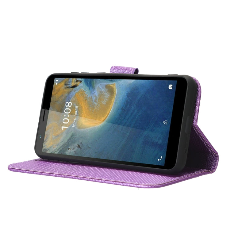 For ZTE Avid 589 Z5158 Diamond Texture Leather Phone Case