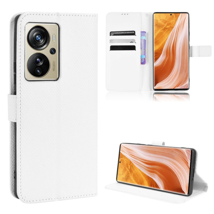 For ZTE Axon 40 Pro Diamond Texture Leather Phone Case